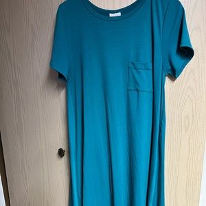 LuLaRoe Carly Turquoise